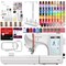 POOLIN EOC05 4in x 9.2in Embroidery Machine with 86 Embroidery Spools Bundle